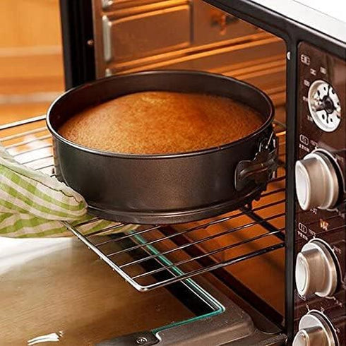 8 inch circular Springform interlocking and leak- proof seal carbon baking C ake Pan...