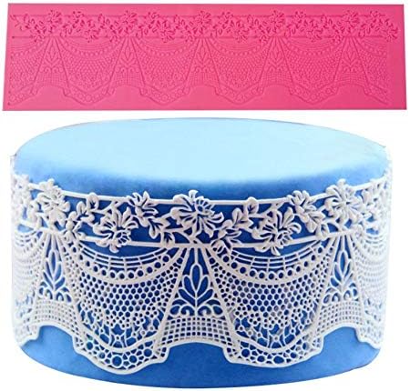 Cake Lace Mold, Lace Fondant Molds Silicone Lace Molds for Cake Decorating, cupcake top decoration...