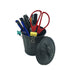 AITING Mini Trash can & Iron Garbage can Pencil Cup Holder 2pcs (Black)...