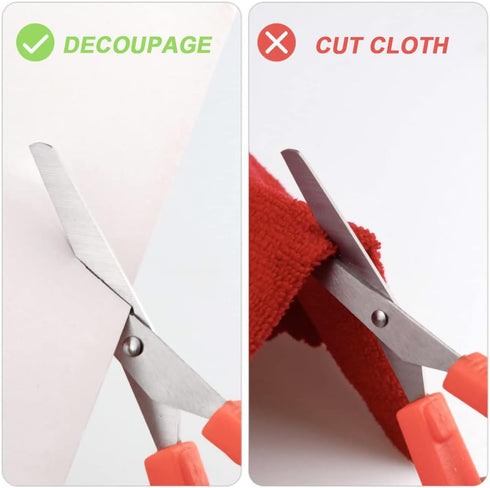 6 Pcs Loop Scissors, 5.5/8 inch, Spring Scissors Mini Training Loop Scissors for Special Needs Supplies Children Teen Adult Elderly, Adaptive Desi...