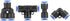 Pneumatic Quick Fittings, 6mm 0-0.9MPa 360 Degree Rotation Air Hose Push Connector Pneumatic Quick Connector for Pneumatic Tools for Air Piping fo...