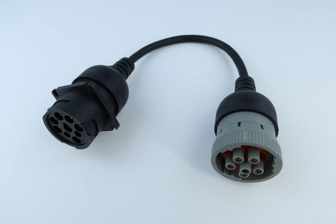6P J1708 to Gray 9P Type 1 J1939 Cable Converting Cable 6pin to 9pin for Both J1939 Type 1 and Type 2 connectors...