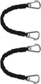 Extreme Max 3006.2879 BoatTector High-Strength Line Snubber & Storage Bungee, Value 2-Pack - 12" with Medium Hooks, Black...