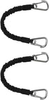 Extreme Max 3006.2879 BoatTector High-Strength Line Snubber & Storage Bungee, Value 2-Pack - 12" with Medium Hooks, Black...