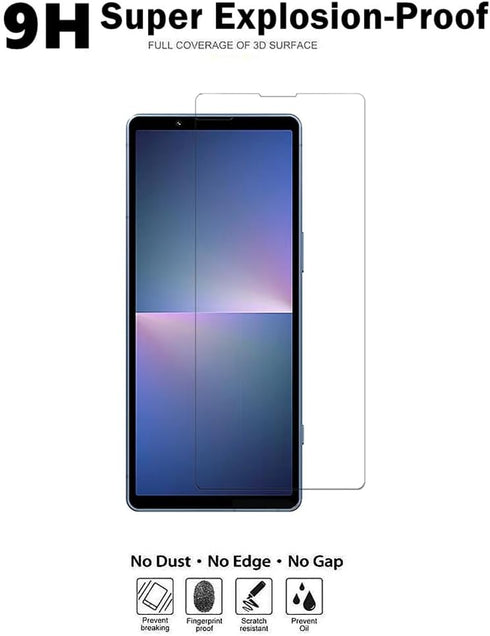 [2 PCS Screen Protector for Sony Xperia 5 V Tempered Glass Protective Film 9H-Hardness Anti-Scratch No-Bubble Case Friendly (HD Clear)...