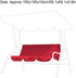 Swing Seat Cover, Waterproof Foldable Replacement Swing Canopy Cover, Ultra-Lightweight 3-Seat Chair Cover Hammock Protection Cover for Outdoor, G...