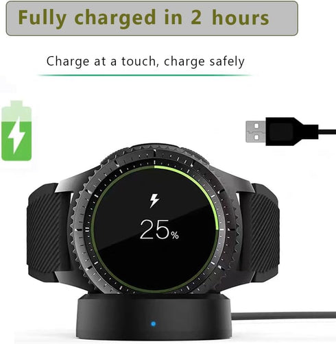 ?Upgrade? Compatible with Samsung Gear S3 Smartwatch Charger, Universal Replacement Charging Cradle Dock for Samsung Gear S3 Classic/Samsung Gear ...