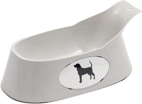 Lixit Ergonomic Bowls for Dogs with Long Ears (Grey, Large)...