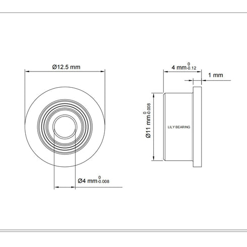 F694ZZ 10PCS Flange Ball Bearing 4×11×4mm Double Metal Shielded Flanged Bearing Chrome Steel ABEC-1(P0) Z2 Deep Groove Ball Bearing for Industrial...