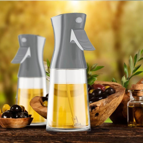 Oil Sprayer for Cooking - 180ml Glass Olive Oil Sprayer Mister with Brush, Olive Oil Dispenser Bottle, Thick Glass, Kitchen Gadgets Accessories(Gr...