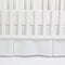 CaSaJa Classic Microfiber Crib Skirt with 2 Pleated Workmanship, Soft Breathable Dust Ruffle Fits Standard Crib and Toddler Bed, Pure White Color ...