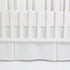 CaSaJa Classic Microfiber Crib Skirt with 2 Pleated Workmanship, Soft Breathable Dust Ruffle Fits Standard Crib and Toddler Bed, Pure White Color ...