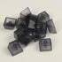 OEM Profile Blank Keycaps ABS Frosted Transparent Translucent 1U R4 Keycap for MX switches Mechanical Keyboard (Transparent Black, 20pcs)...