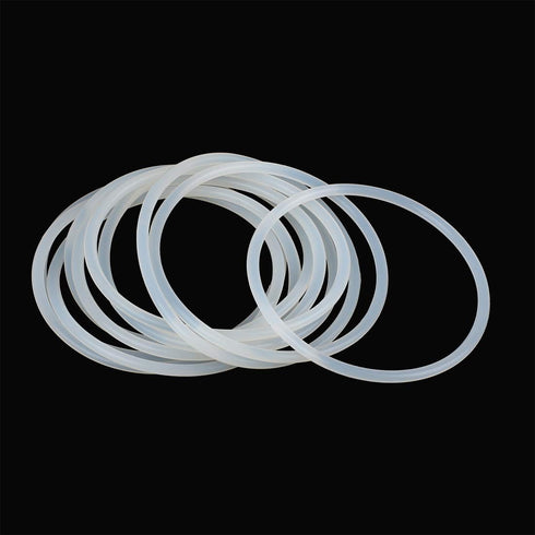 X AUTOHAUX Silicone O-Rings, 65mm OD 58.8mm ID 3.1mm Width VMQ Seal Gasket for Compressor Valves Pipe Repair, White, Pack of 10...