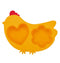 Innobaby Din Din Smart Silicone Chicken Steamer with Lid for Children, Yellow (SIL-CKS03)...