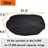 FLYMEI Winch Cover 600D Water Resistant, Dust-Proof, UV-Resistant Winch Protection Cover, Ideal for Electric Winches 8000-12000 lbs...