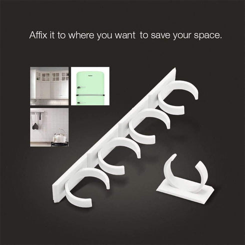 TOPINCN Spice Clip, Kitchen Spice Jar Rack Wall Mounted Seasoning Bottles Holder Wall Storage Cabinet Door Condiment Bottle Hanging Clips (4 Piece...