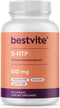 BESTVITE 5-HTP 100mg (120 Capsules) - No Stearates or Flow Agents...