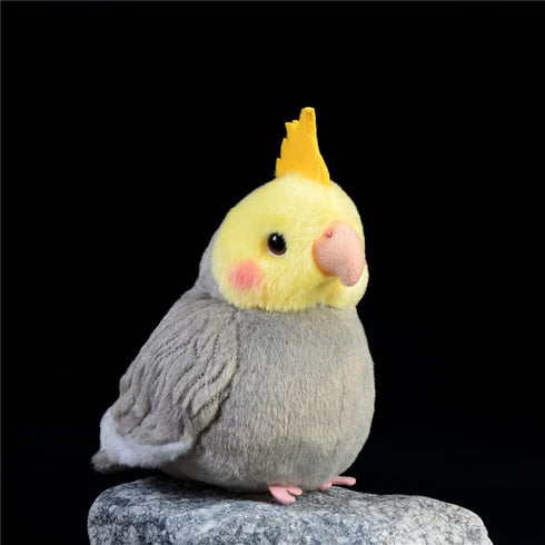 Nohito Realistic Grey Cockatiel Parrot Bird Plush Toy Stuffed Animal Simulation Fake Bird Cockatoo Stuffed Animals Cute Little Bird Plushie Doll 4...