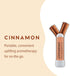 MOXE Cinnamon Essential Oil Nasal Inhaler, Therapeutic No-Mess Aromatherapy, 100% Pure and Undiluted, Stimulates Focus & Concentration, Relieves T...