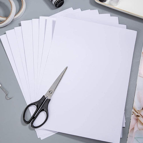 BENECREAT 18PCS A4 Size White Double Sided Tape Sheets 8.3x11.5 Strong Adhesive Tap Sheet (0.1mm) for Christmas Craft, Festival Decoration, Tumble...