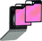 2 Pack Outer Anti-Blue Privacy Tempered Glass For Samsung Galaxy Z Flip 5 2023 Mirror Anti-Spy Screen Protector Anti-Peeping Full Covered Film Ele...
