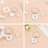 DICOSMETIC 20Pcs Keychain Cabochon Settings Blanks Bezel Trays Charm 25mm Round Trays for Keychain Blanks Trays for Photo Resin Alloy Keyring with...