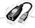 USB Extender Over RJ45 Cat 6/5/5e Adapter, RJ45 Ethernet Splitter to USB Extension UP to 50m/164ft, Compatible with Computers, Mobile Phones, Mice...