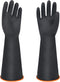 18" XL Size Latex Chemical Resistant Gloves, Reusable Heavy Duty Long Rubber Gloves Dishwashing Gloves, Industrial Safety Gloves for Men, Forearm ...