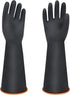 18" XL Size Latex Chemical Resistant Gloves, Reusable Heavy Duty Long Rubber Gloves Dishwashing Gloves, Industrial Safety Gloves for Men, Forearm ...