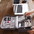 Cable Organizer, Water-repellent Charger Organizer Travel Case, Electronic Accessory Bag with Removable Dividers (Grey)...
