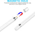 Magnetic Replacement Cap for Apple Pencil 1st Generation (2 Pack) - with Silicone Protective Cap Holder (White)...