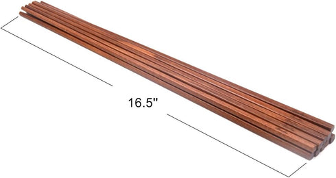 Bamber 16.5 Inches Extra Long Wood Chopsticks Set, Cooking Frying Chopstick, Set of 5 Pairs...