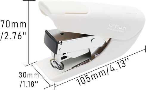 Effortless Stapler Heavy Duty Office Desktop Staplers Power Saving Manual Stapling Low Force Small White Stapler 20 Sheet Capacity for Desk Office...