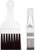 2-in-1 Air Conditioner Cleaning Tool: 2 Pieces - Condenser Fin Cleaning Brush & Stainless Steel Fin Comb - Nylon Bristles - White...