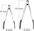 Cooking Tongs 9 inches and 12 inches Stainless Steel Kitchen Silicone Serving Tong Heat Resistant Meat Turner Spatula Tongs with Locking Handle Jo...