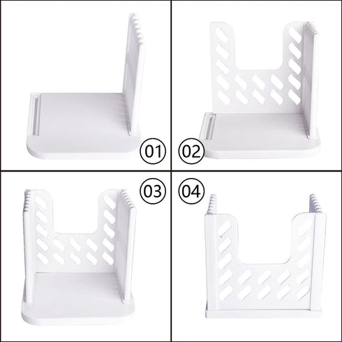 Bread Cutter, Adjustable Foldable Plastic Slicer Bagel Toast Cutting Guide Homemade Sandwich Kitchen Slicing Loaf Manual Tools Crumb Tray Cakes De...