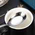 5 PCS Soup Spoon,Stainless Steel Spoon, Mirror Finish Spoons,Kitchen Serving Spoons,Dessert Spoon,Coffee spoon?Ice Cream Spoons for Soup Rice Tea ...