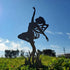 Metal Fairy Fairy Yard Art Garden Yard Art Metal Yard Silhouette Silhouette Fairies Null Lawn Ornament Hanging Wall Sculpture Home Decorations(18,...