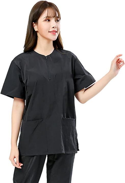 Dog Grooming Smock Barber Jackets for Women Men Professional Pet Groomer Smock Cosmetologist Barber Smock (XL)...