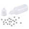 uxcell 200pcs 5.5mm 304 Stainless Steel Balls with 20pcs 15ml PE Bottle for Model Paint...