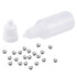 uxcell 200pcs 5.5mm 304 Stainless Steel Balls with 20pcs 15ml PE Bottle for Model Paint...