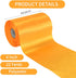 TONIFUL 4 Inch x 22yd Wide Gold Yellow Satin Ribbon Solid Fabric Large Ribbon for Cutting Ceremony Kit Grand Opening Chair Sash Table Hair Car Bow...