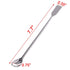 TIHOOD 10PCS 2 in 1 Stainless Steel Lab Spoon Spatula/Laboratory Sampling Spoon Mixing Spatula...