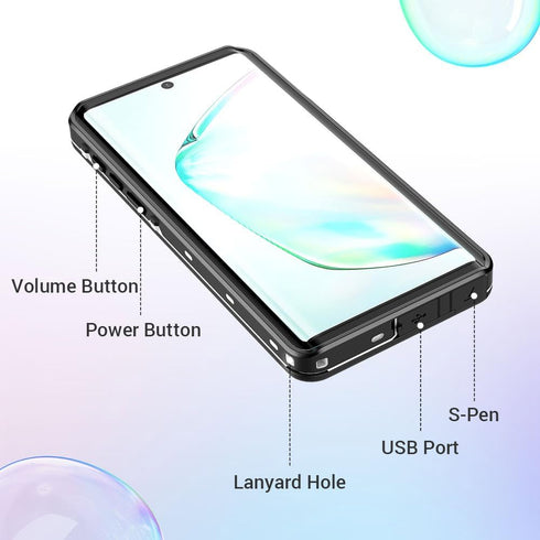 Note 10 Plus Waterproof Case for Samsung Galaxy Note 10 Plus Waterproof Case, Built in Screen Protector Case for Samsung Note 10 Plus 5G, IP68 Wat...
