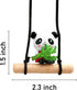 ZOSTLAND Cute Swing Ornament Car Auto Rear View Mirror Hanging Decoration Suspension Pendant Accessories Applicable to Car Truck Suv (Panda)...