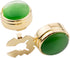 button covers for mens shirts button cover cufflinks cat eye button cover Ladies button covers (A:Golden-green diameter 1.75cm)...