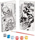 Spider-Man Color Your Own Canvas Kit - 8"x4" Canvases with 1 Paint Brush & 6 Vibrant Paints - The Perfect Creative Gift for Kids and Marvel Fans A...