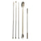 5 Pack Lab Spoons Micro Lab Spoon Scoop with Nickel Stainless Steel Laboratory Mixing Spatula Sampling Spoon for Combination Reagent, Powd...