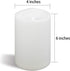 Waterproof Outdoor Battery Operated Flameless Candle Remote Timer Large Tall White Plastic Realistic Flickering Electric LED Pillar Lantern Garden...